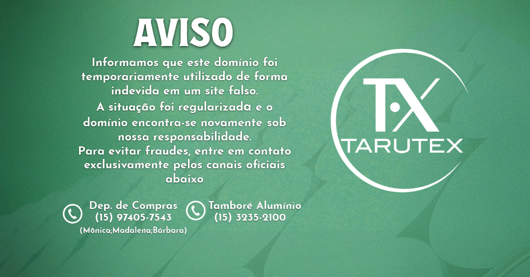 Aviso importante Tarutex